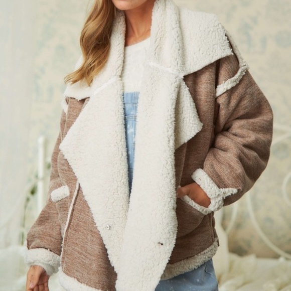 Jackets & Blazers - Cozy Teddy Lined oversized Jacket